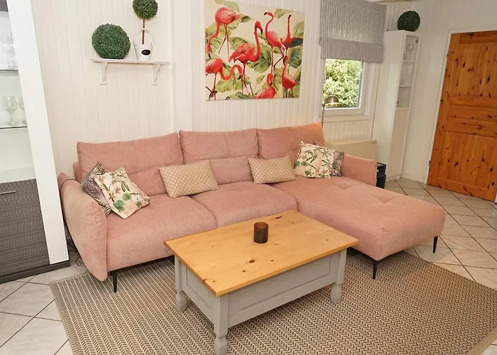 Blockhaus Mit Grosser Ueberdachter Terrasse Vakantiehuis Damp